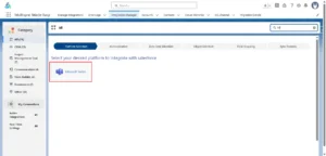 search for the MS Teams platform